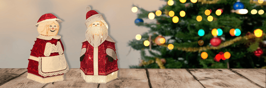 OESD freestanding lace embroidery structures including Christmas trees and tealight holders