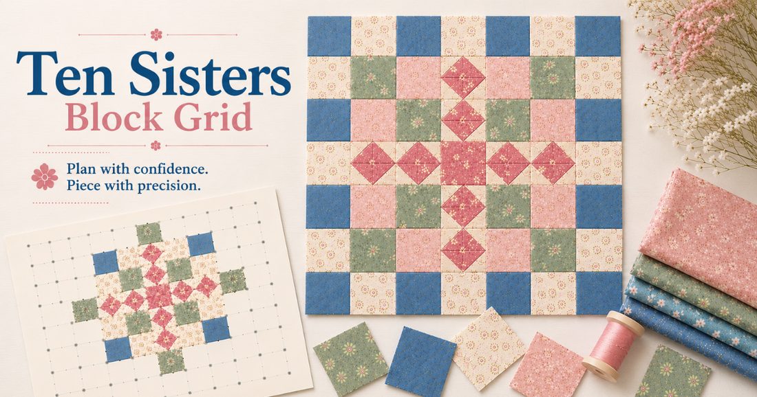 TenSisters EasyPiecing: from watercolour quilts to modern pixel patchwork