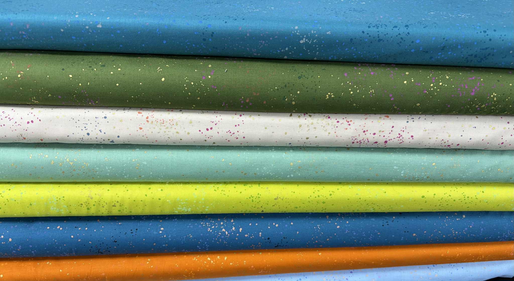 Ruby Star Speckled Fabrics By the Metre