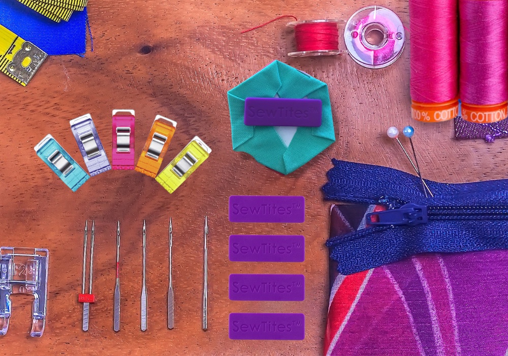 Bag Making Pins, Needles & Fabric Holding