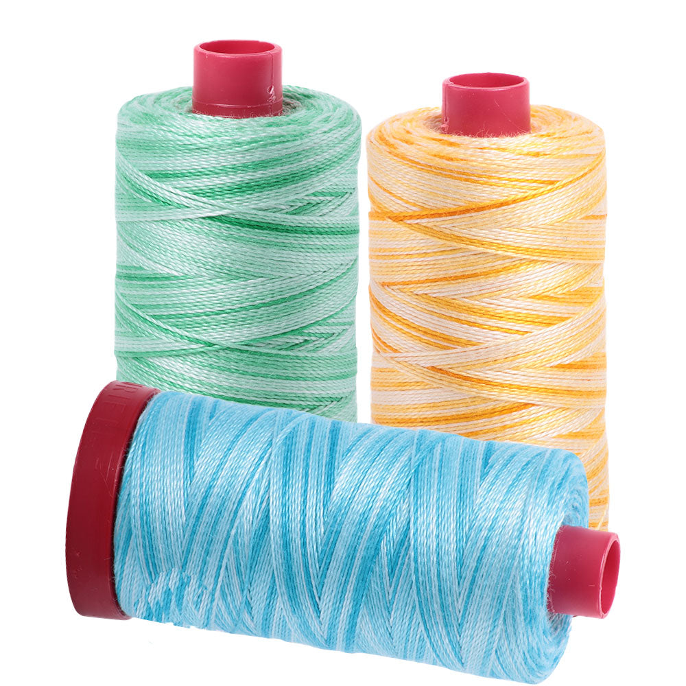 Aurifil Thread 12wt Cotton Variegated Large Spools | Quilt Direct