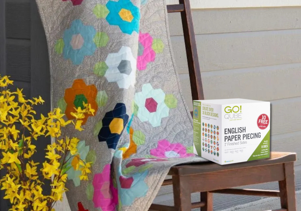 AccuQuilt English Paper Piecing Dies, 1" Finished Sides