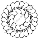 Quilting Creations Stencil 6" Feather Circle 1