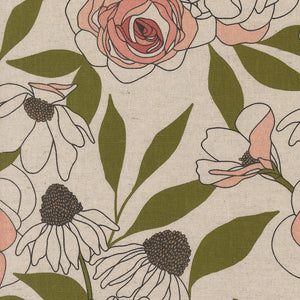 Botany patterned cotton quilting fabric by Moda