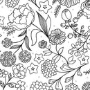 Benartex Botanica Feature Black/White  0.5m