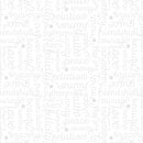 Benartex Botanica Script White 0.5m