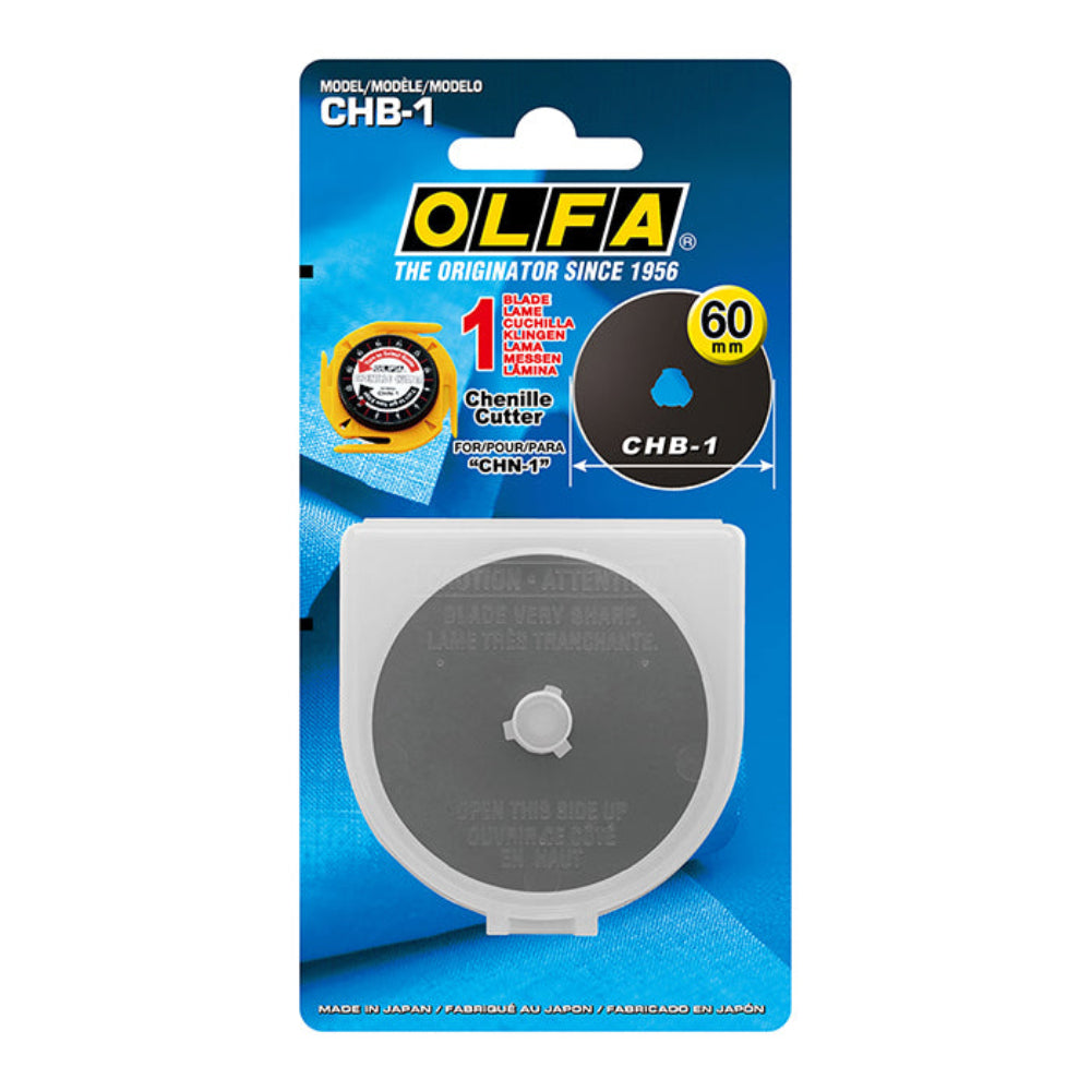 OLFA CHB-1 rotary blade packaging on a white background
