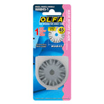 OLFA blade packaging with blue and pink design on a white background