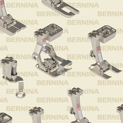 Benartex Bernina Sewing Room 11|  Feet-Cream