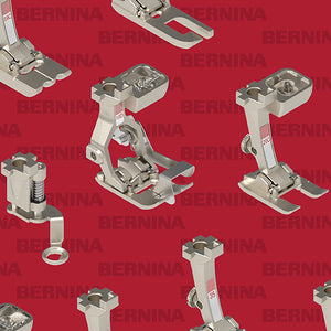 Benartex Bernina Sewing Room 11|  Feet-Red