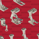 Benartex Bernina Sewing Room 11|  Feet-Red