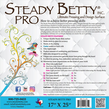 Steady Betty Inc Steady Betty Pro Pressing & Design Boards - sewing and crafts storage bag - detail view
