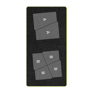 AccuQuilt GO! Fractured Tumbler (3" Finished) die - quilting shapes cut with precision and speed