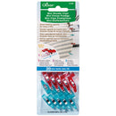 Packaging of Clover Mini Wonder Clips with red and blue clips on a white background