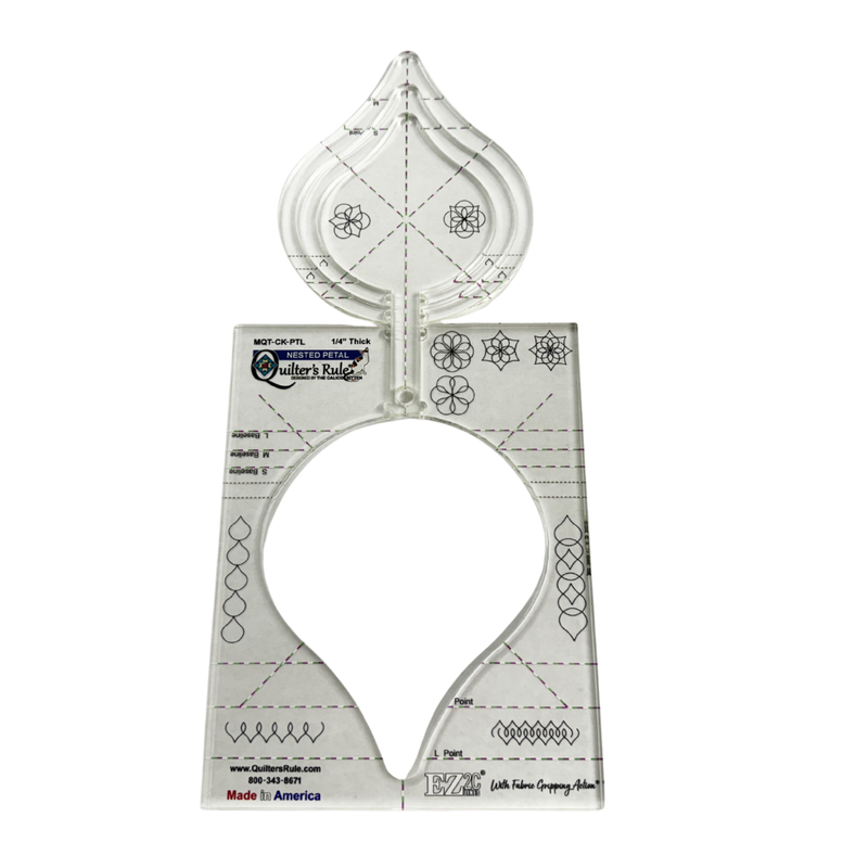 Quilter's Rule ¼" Nested Flame Petal Set of 4