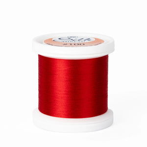 YLI Silk #100 Thread 200m Bright Red 202