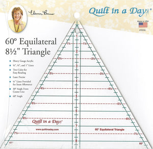 Quilt In A Day 60 Degree 8½" Triangle Ruler