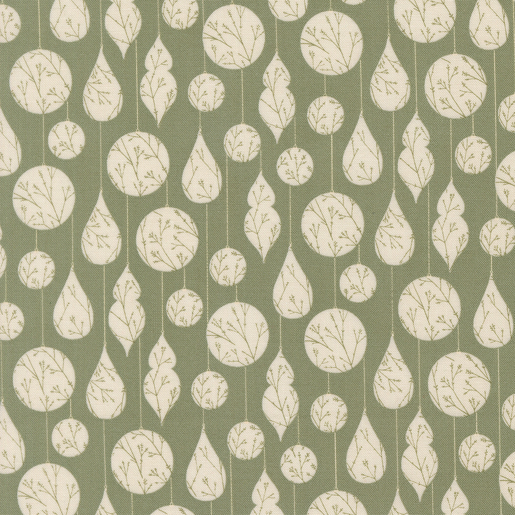Gingerbread Lane patterned cotton quilting fabric by Moda