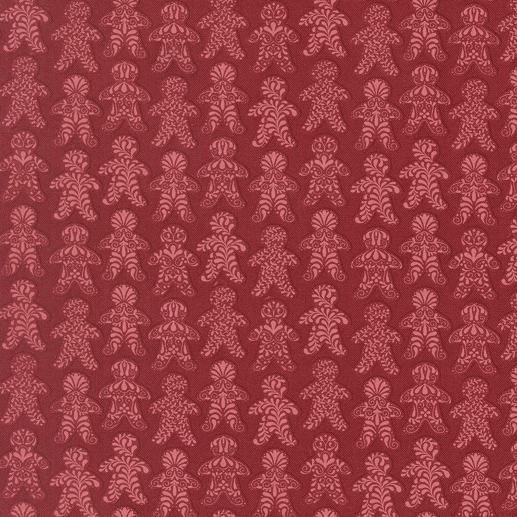 Gingerbread Lane patterned cotton quilting fabric by Moda