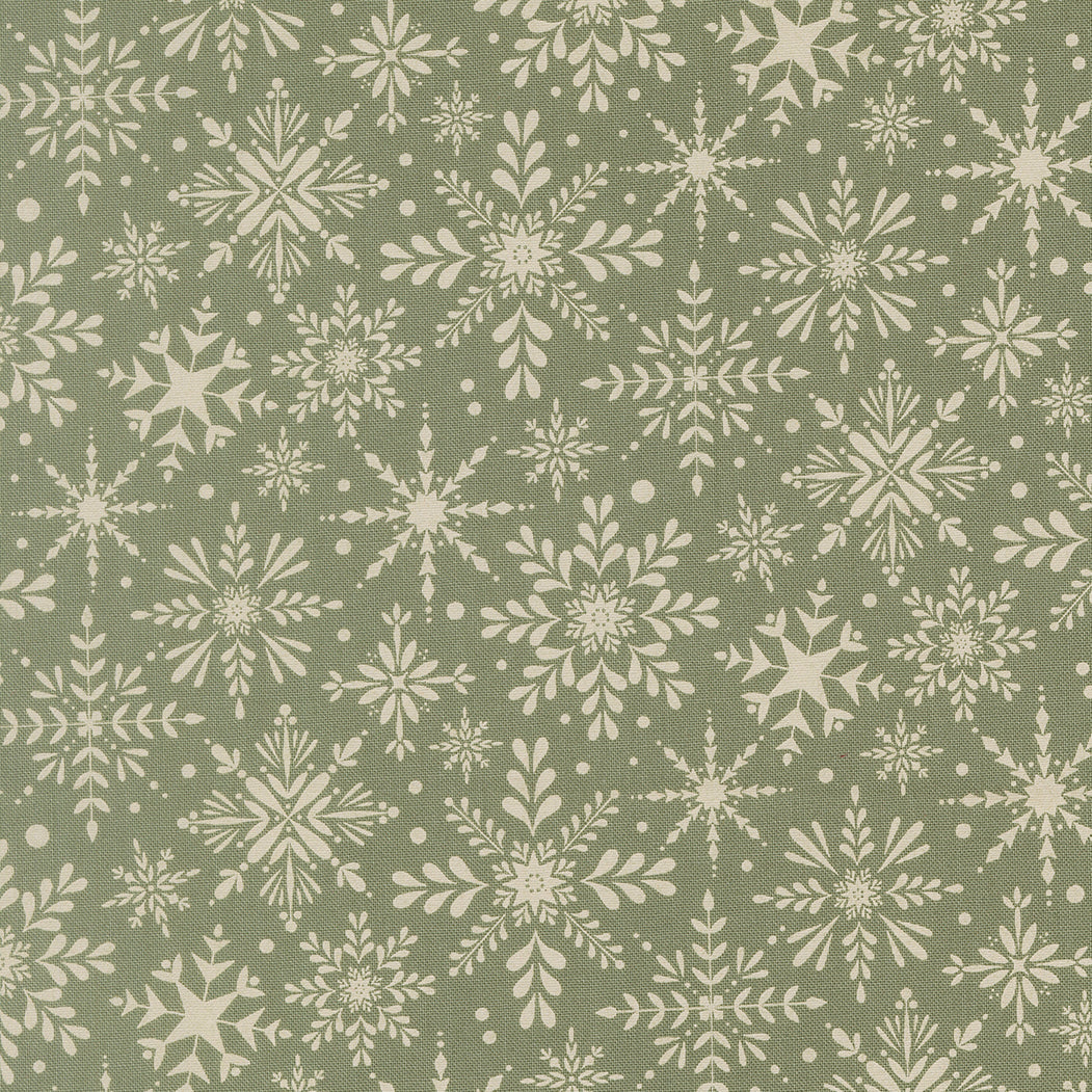 Gingerbread Lane patterned cotton quilting fabric by Moda