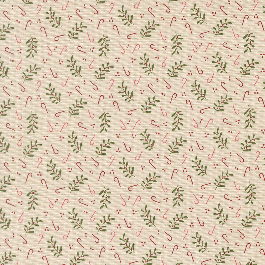 Gingerbread Lane patterned cotton quilting fabric by Moda