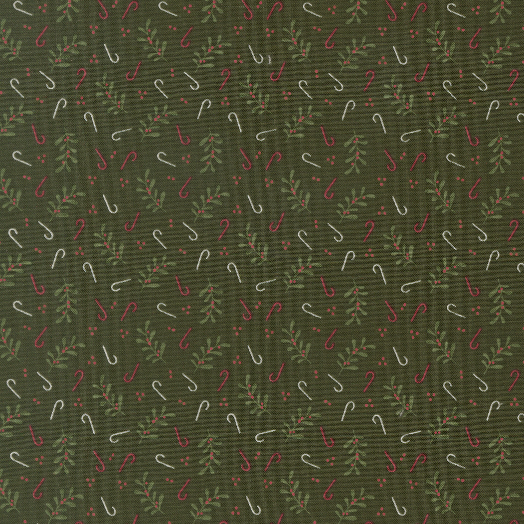 Gingerbread Lane patterned cotton quilting fabric by Moda