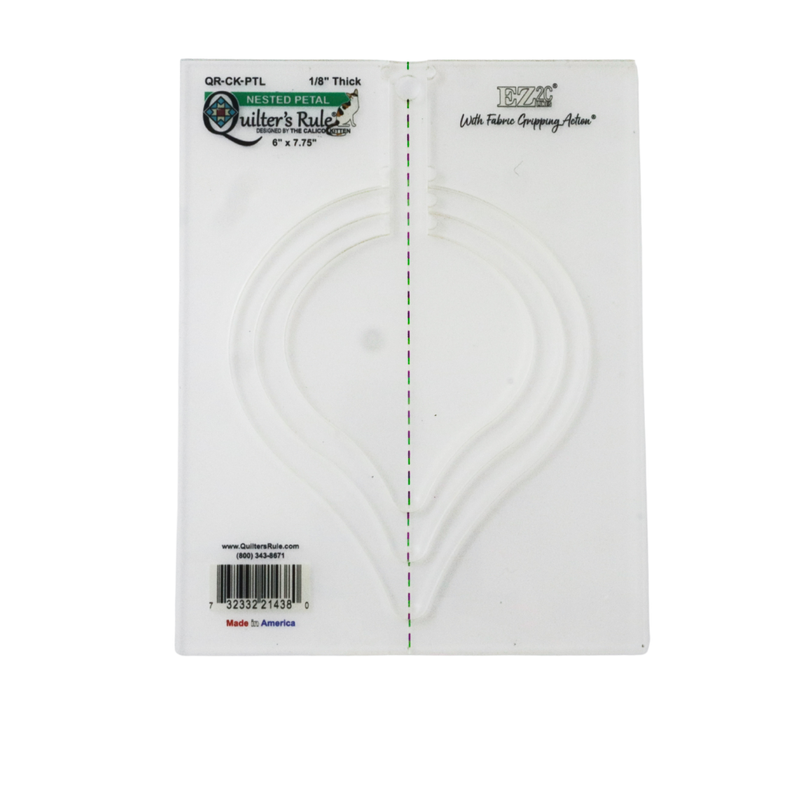 Quilter's Rule ⅛" Nested Flame Petal Set of 4