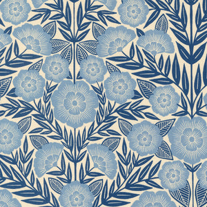 Flower Press patterned cotton quilting fabric by Moda
