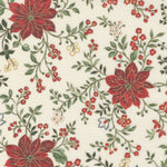 Merry Manor Metallic patterned cotton quilting fabric by Moda