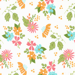 Bountiful Blooms patterned cotton quilting fabric by Moda