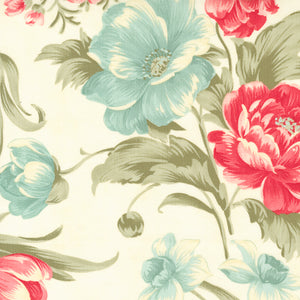 Etchings patterned cotton quilting fabric by Moda