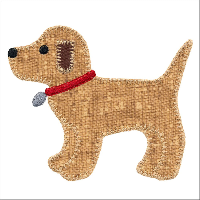 V-Stitch Designs Gingham Dog set -Digital Download