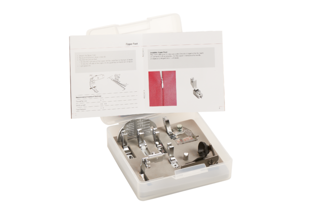 Bernette Home Dec/ DIY Presser Feet Set for B08 - sewing machine accessory - packaging