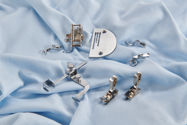 Bernette Quiting Presser Feet Set for B08 - sewing machine accessory - in use