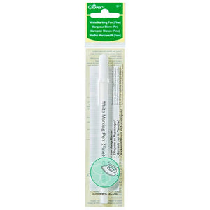 White marking pen in packaging with Clover branding on a white background