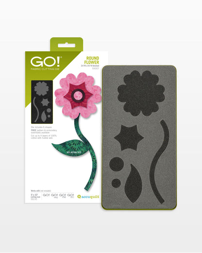 AccuQuilt GO! Round Flower Appliqué Die
