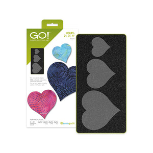 AccuQuilt GO! Heart 2" 3" 4" Appliqué Die