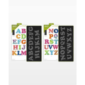 Accuquilt Go! Carefree Alphabet Uppercase (2 Die Set)