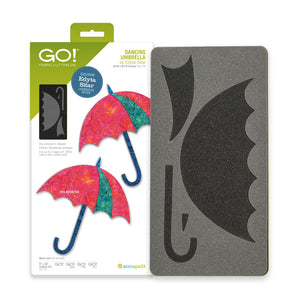 AccuQuilt GO! Dancing Umbrella by Edyta Sitar Appliqué Die