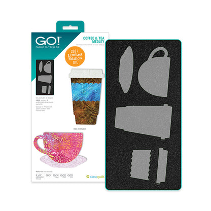 AccuQuilt GO! Coffee & Tea Medley Appliqué Die