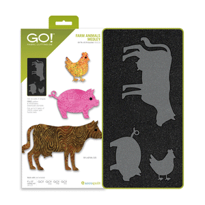 AccuQuilt GO! Farm Animal Medley Appliqué Die
