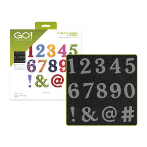 AccuQuilt GO! Classic 2" Number & Symbols Appliqué Die