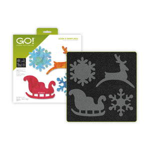 AccuQuilt GO! Sleigh & Snowflakes Appliqué Die