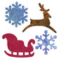 AccuQuilt GO! Sleigh & Snowflakes Appliqué Die