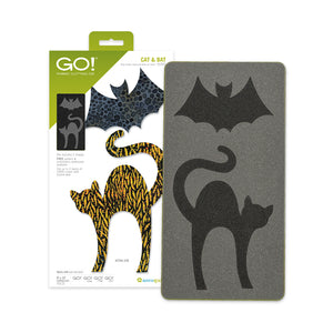 AccuQuilt GO! Cat & Bat Appliqué Die