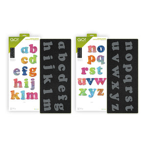 AccuQuilt GO! Carefree Alphabet Lowercase Appliqué Die Set
