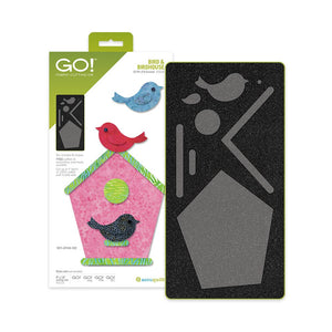 AccuQuilt GO! Bird & Birdhouse Appliqué Die