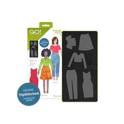AccuQuilt GO! Paper Doll Clothes Appliqué Die by TipStitched