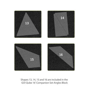 Accuquilt Go! Qube 16"  Companion Set-Angles