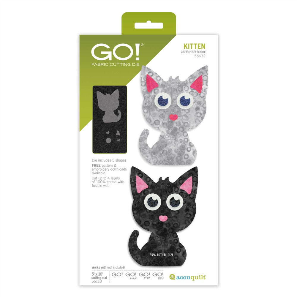 Accuquilt GO! Kitten | UK Exclusive Supplier | Quilt Direct